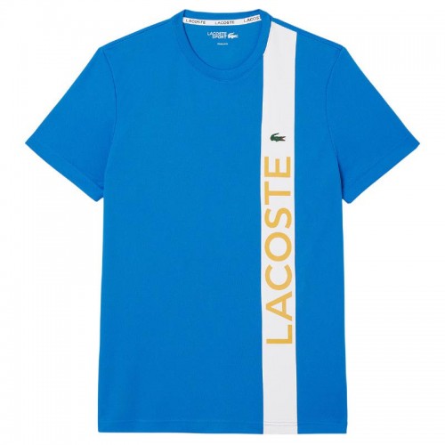 Camiseta Lacoste Sport Ultra Dry Azul Blanco Camiseta Lacoste Sport Ultra Dry Azul Blanco