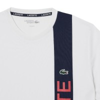 Lacoste Sport Ultra Dry Maglietta Blu Navy Bianco  Offerta + Economico