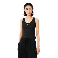 Camiseta Lacoste Tank Negro Mujer