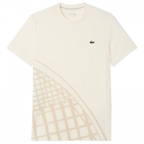 Camiseta Lacoste Tenis Ultra Dry Blanco Roto Camiseta Lacoste Tenis Ultra Dry Blanco Roto