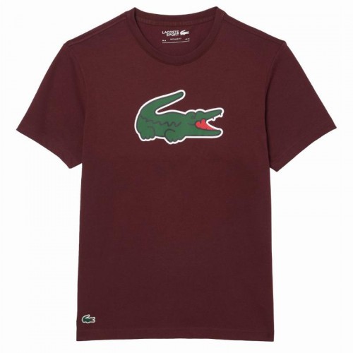 Camiseta Lacoste Ultra Dry Burdeos Camiseta Lacoste Ultra Dry Burdeos