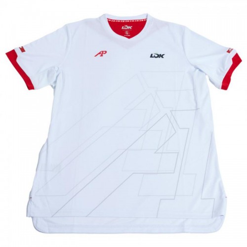 Camiseta Lok A1 Padel Pikes Blanco Camiseta Lok A1 Padel Pikes Blanco