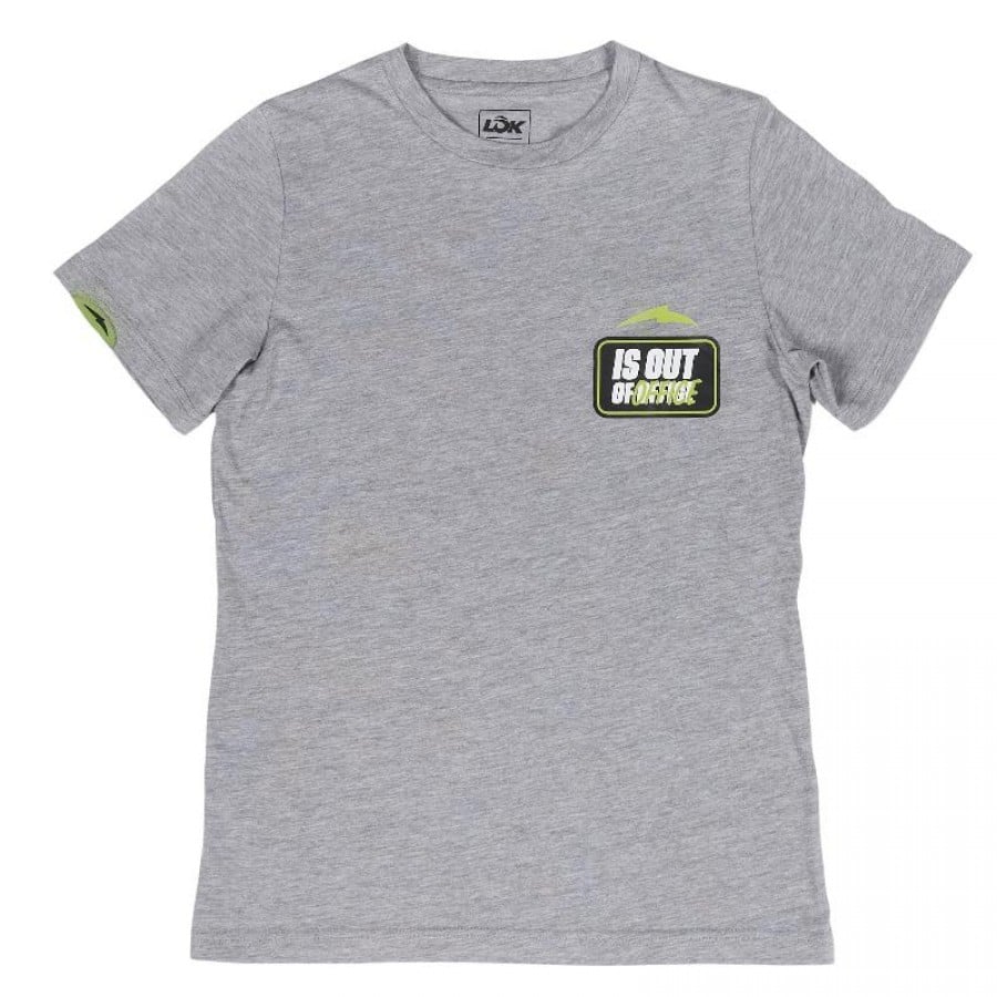 Camiseta Lok Out Of Office Gris Mujer  Oferta + Barato