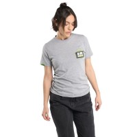Camiseta Lok Out Of Office Gris Mujer  Oferta + Barato