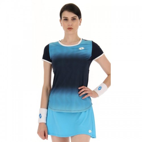 Camiseta Lotto Top IV Azul Degradado Mujer Camiseta Lotto Top IV Azul Degradado Mujer