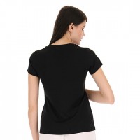 Short Sleeve T-Shirt Lotto MSP Black Women  PADELPOINT Short Sleeve T-Shirt Lotto MSP Black Women