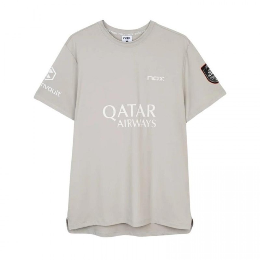 Camiseta Nox Agustin Tapia Sponsors AT10 Gris Claro 2026