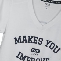 Camiseta Nox Mujer Basic Blanco  Oferta + Barato
