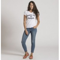 Camiseta Nox Mujer Basic Blanco  Oferta + Barato