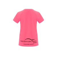 Camiseta PadelPoint Tournament Rosa Fluor Mujer  Oferta + Barato