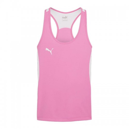Camiseta Puma Rosa Blanco Mujer Camiseta Puma Rosa Blanco Mujer
