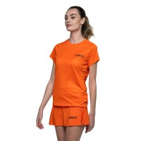 Camiseta Siux Club 26 Naranja Mujer