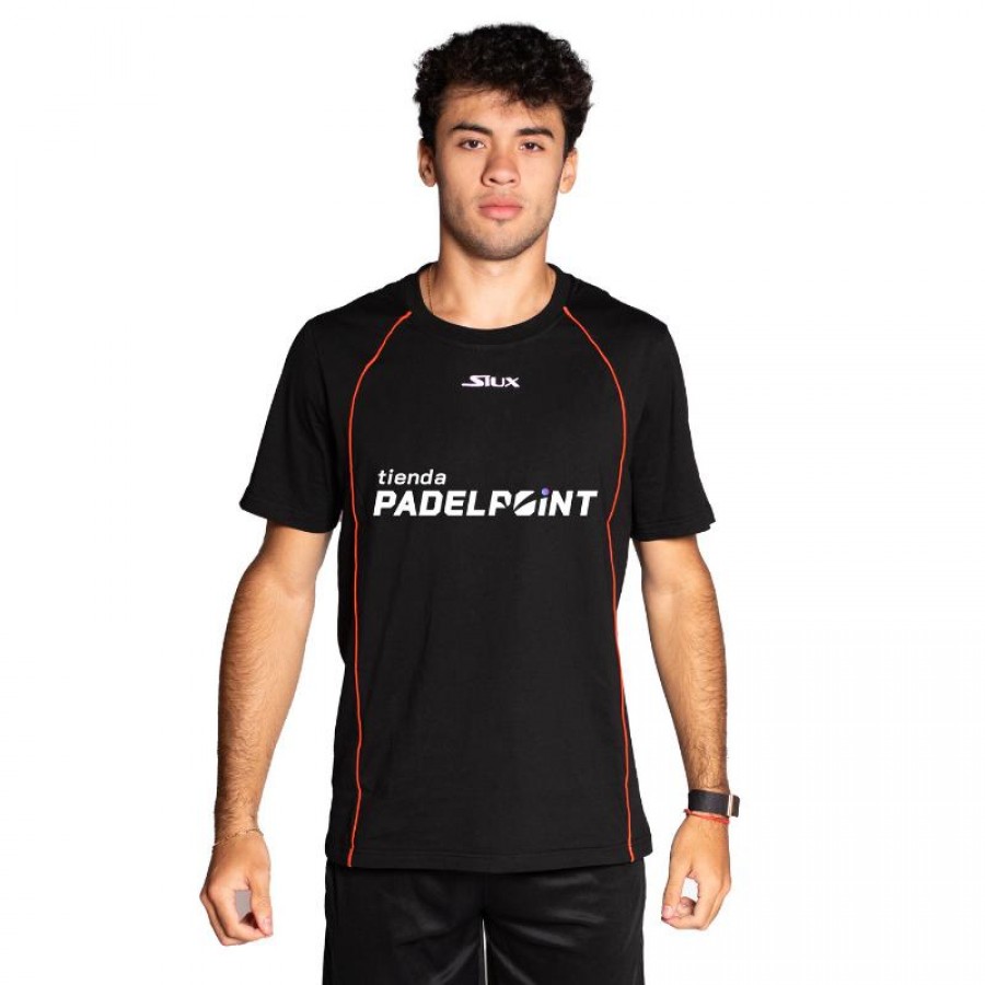 Siux Leo Augsburger Fenix Noir Orange T-Shirt  Offre - Pas cher