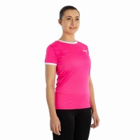 T-shirt femme Softee Galaxy Fuchsia Fluor White