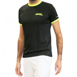 Softee Galaxy Noir Jaune Fluo T-Shirt Junior
