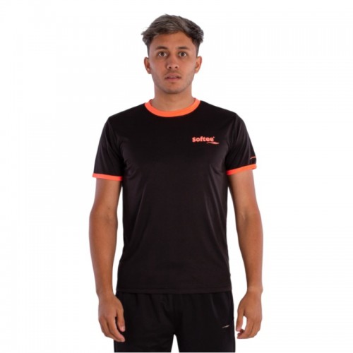Camiseta Softee Galaxy Negro Coral Fluor Camiseta Softee Galaxy Negro Coral Fluor