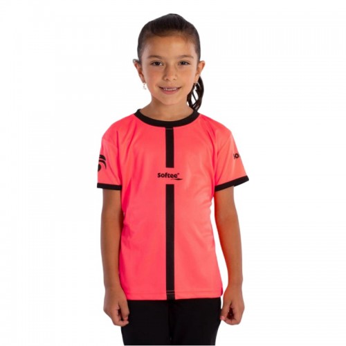 Camiseta Softee Tipex Coral Fluor Negro Junior Camiseta Softee Tipex Coral Fluor Negro Junior