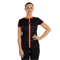Camiseta Softee Tipex Negro Coral Fluor Mujer  Oferta + Barato