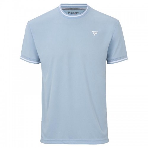 T-shirt bleu Tecnifibre Team Tech Glacier