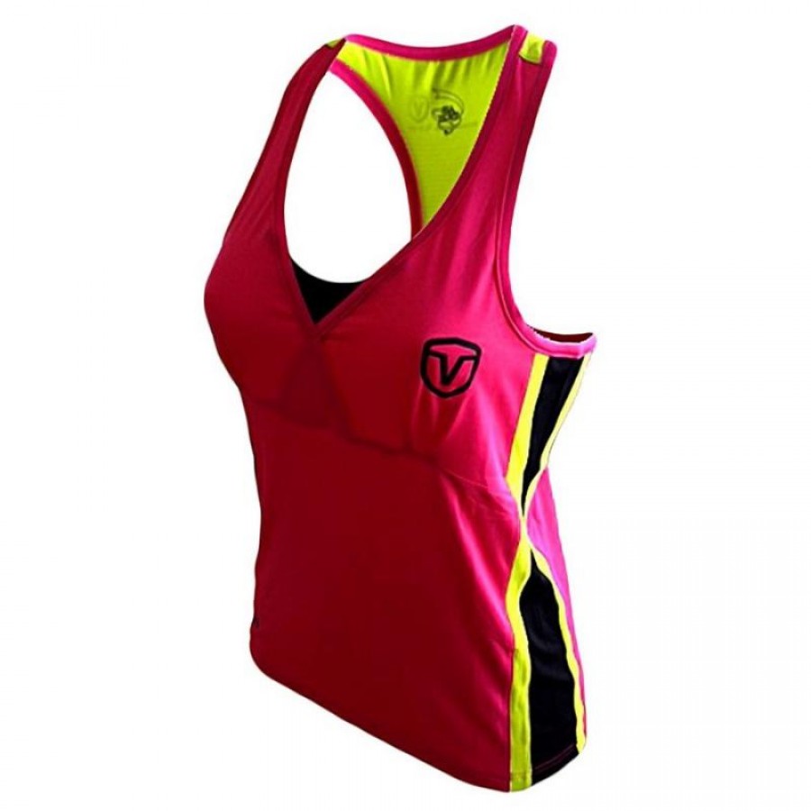 Camiseta Vairo Columns Rosa Mujer  Oferta + Barato