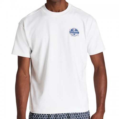 Wilson Classic Graphic White Blue T-shirt