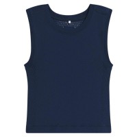T-shirt femminile Wilson Pro blu navy senza cuciture