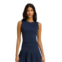 T-shirt femminile Wilson Pro blu navy senza cuciture