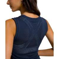T-shirt femminile Wilson Pro blu navy senza cuciture