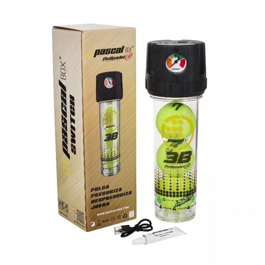 Carregador de Pressão de Bola da Caixa do Interruptor Pascal PADELPOINT Carregador de Pressão de Bola da Caixa do Interruptor Pascal