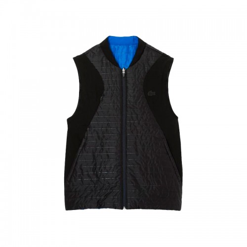 Chaleco Lacoste Sport Acolchado Reversible Negro Azul Chaleco Lacoste Sport Acolchado Reversible Negro Azul