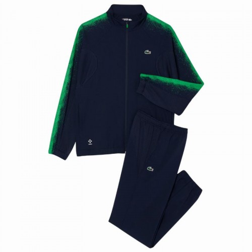 Chandal Lacoste Daniil Medvedev Tenis Azul Marino Verde Chandal Lacoste Daniil Medvedev Tenis Azul Marino Verde
