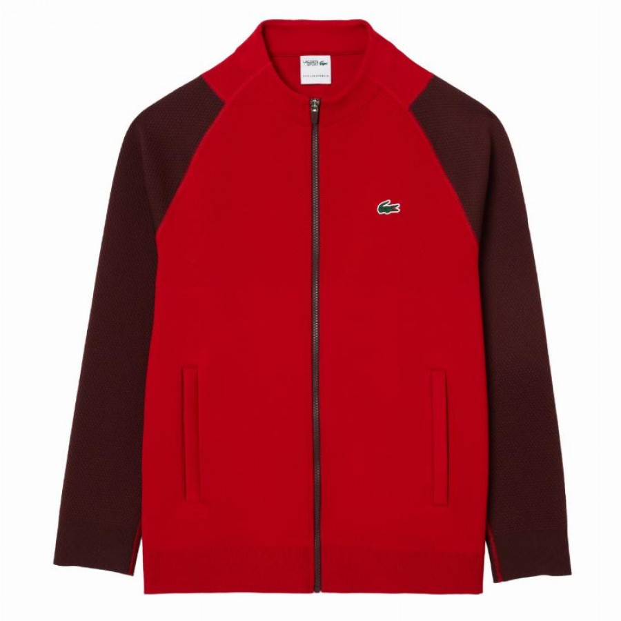 Lacoste Novak Djokovic Burgundy Jacket  Offer + Cheap