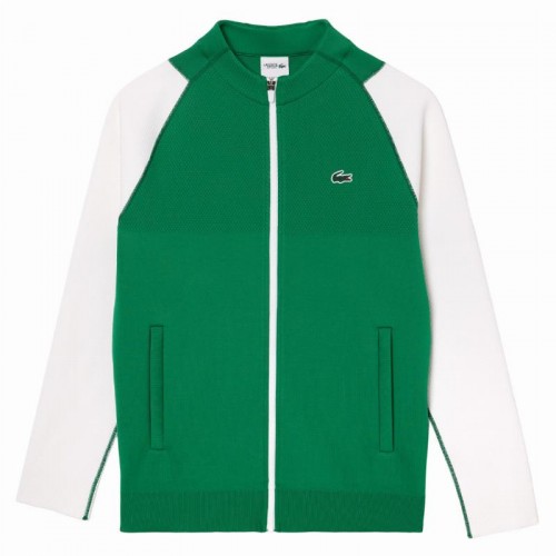 Chaqueta Lacoste Novak Djokovic Verde Blanco Chaqueta Lacoste Novak Djokovic Verde Blanco