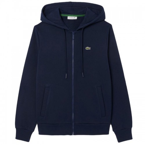 Lacoste Sport Navy Blue Cotton Jacket Women Lacoste Sport Navy Blue Cotton Jacket Women