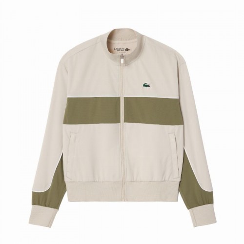 Lacoste Ultra Dry Jacket Grey Khaki Green Women Lacoste Ultra Dry Jacket Grey Khaki Green Women