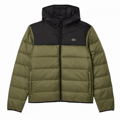 Chaqueta Lacoste Verde Kaki Negro Chaqueta Lacoste Verde Kaki Negro