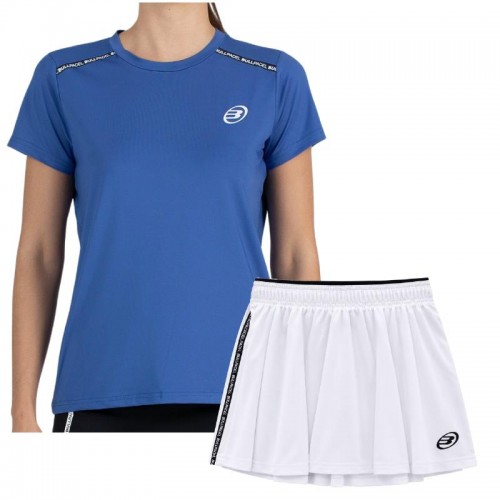 Conjunto Bullpadel Adventure W Court 26I Azul Branco