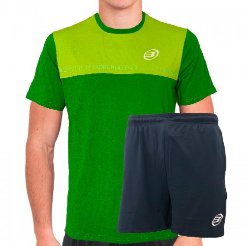 Conjunto Bullpadel Rebel Pro Limon Fluor Vigore Marino Conjunto Bullpadel Rebel Pro Limon Fluor Vigore Marino