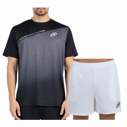 Conjunto Bullpadel Summit Performance Negro Blanco Conjunto Bullpadel Summit Performance Negro Blanco