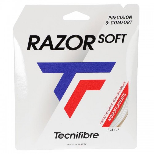 Cordaje 12m Tecnifibre Razor Soft 1,25mm Blanco Cordaje 12m Tecnifibre Razor Soft 1,25mm Blanco