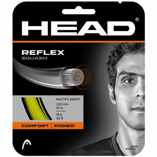 Cordaje Squash 10m Head Reflex 1,20mm Amarillo