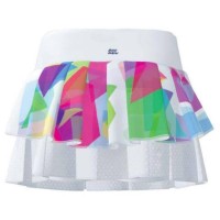 Falda Bidi Badu Kaleido Pleated Blanco Mix  Offer + Cheap