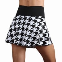 Falda Endless Lux II Negro Houndstooth  Oferta + Barato