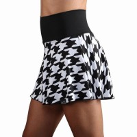 Falda Endless Lux II Negro Houndstooth  Oferta + Barato