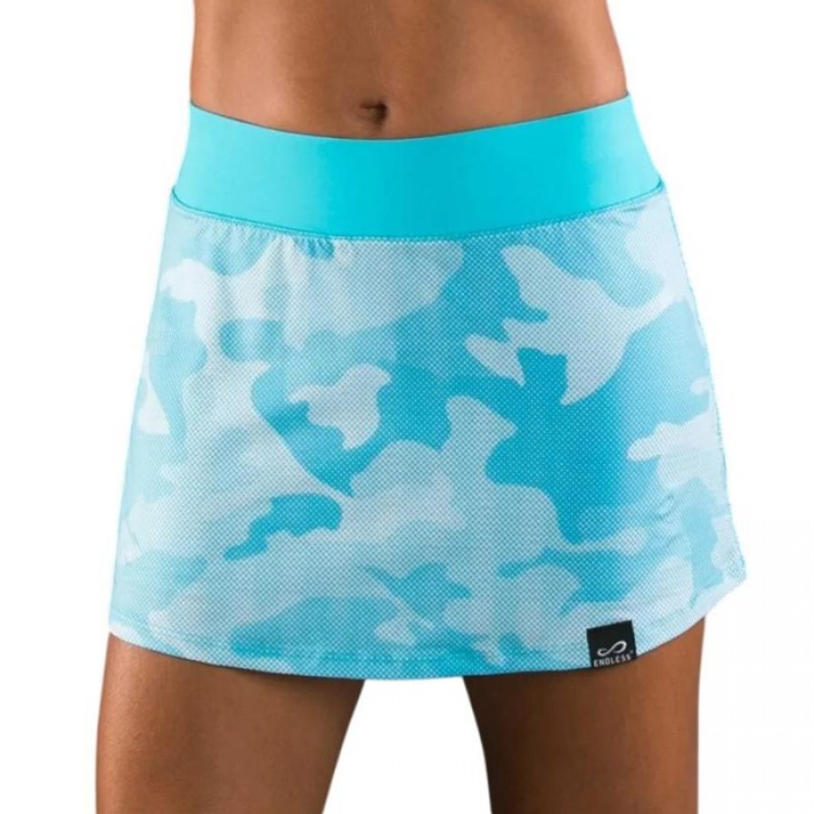 Falda Endless Minimal Print Camuflaje Azul  Offer + Cheap