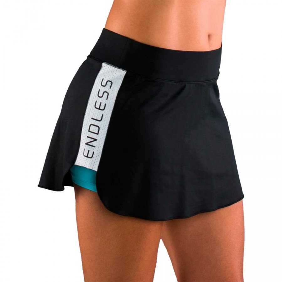 Saia slam interminavel azul preto