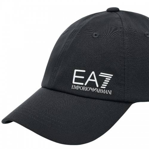Armani EA7 Cappello da Tennis Nero Bianco