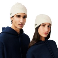 Gorro Lacoste Lana Blanco  Offer + Cheap