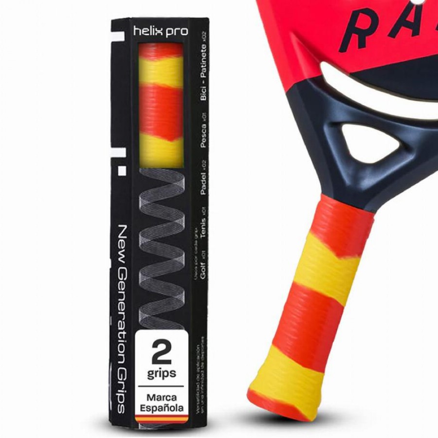 Poignée Helix Pro Rouge Jaune