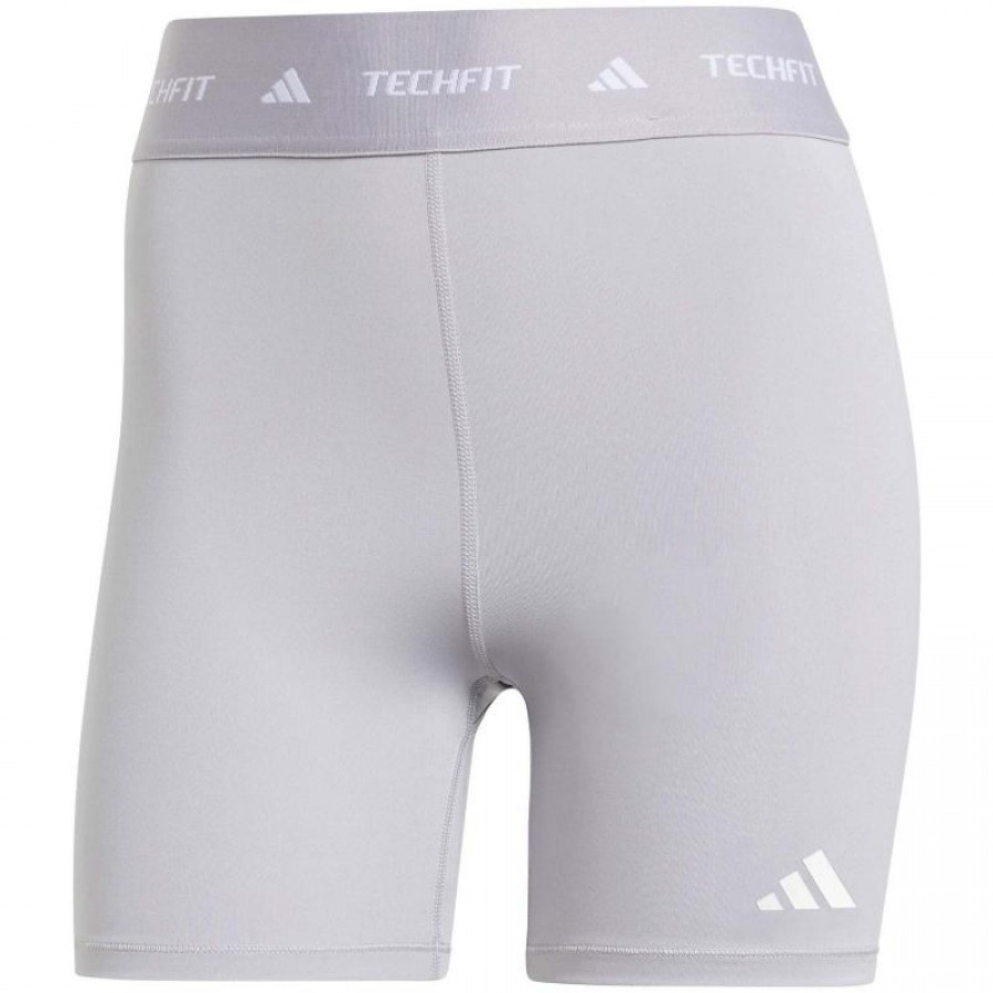 Leggings Adidas Techfit Cinza Claro  Oferta + Barato